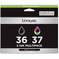 Lexmark No. 36/No. 37 Black and Color Ink Cartridges