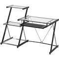 Z-Line Designs Nero Computer Desk with Bookcase