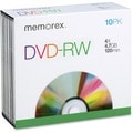 Memorex 05512 DVD Rewritable Media - DVD-RW - 4x - 4.70 GB - 10 Pack