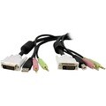 10 ft 4-in-1 USB DVI KVM Switch Cable with Audio