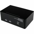 StarTech.com 2 Port DVI VGA Dual Monitor KVM Switch with Audio & USB 