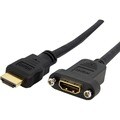 StarTech.com 3 ft HDMI Panel Mount Cable