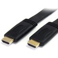 StarTech.com 25 ft Flat High Speed HDMI Cable with Ethernet - HDMI -