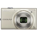 Nikon Coolpix S6100 16MP Silver Digital Camera (Refurbished)
