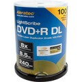 Aleratec 300120 DVD Recordable Media - DVD+R DL - 8x - 8.50 GB - 100