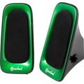 SYBA Multimedia 2.0 Speaker System - 6 W RMS - Green, Black
