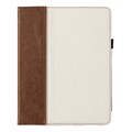 Griffin Elan Folio Carrying Case (Folio) for iPad - Sand, Tobacco