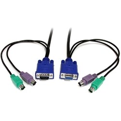 Startech KVM Cable - 6ft - 1 x D-Sub (HD-15), 2 x mini-DIN (PS/2)