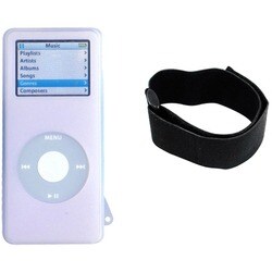 Purple Silicon Skin Case with Armband for iPod nano