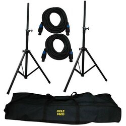 Pyle Audio Speaker Stand and Speakon Cable Kit