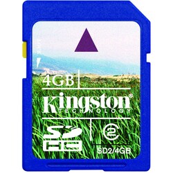 Kingston 4GB  Secure Digital High Capacity Card (Class 2)