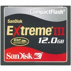 SanDisk Extreme III 12GB CompactFlash Card