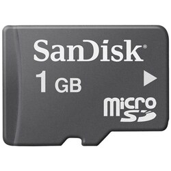 SanDisk 1GB microSD Card Plus Adapter