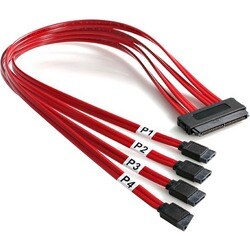 StarTech.com 50cm SAS Cable - SFF-8484 to 4x SATA