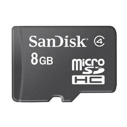 SanDisk 8GB microSD High Capacity (microSDHC) Card