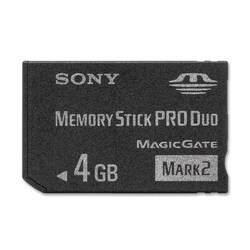 Sony 4GB Memory Stick PRO Duo Card