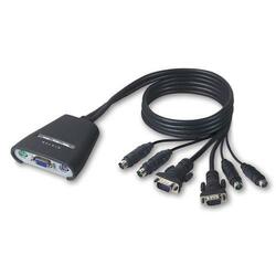 Belkin F1DK102P 2-port KVM Switch with Built-in Cabling