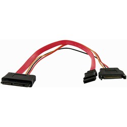 StarTech.com 12in Micro SATA to SATA with SATA Power Adapter Cable - 