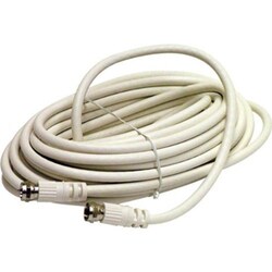 Steren BL-215-400WH Coaxial Network Cable - 100 ft - Patch Cable - Wh