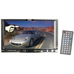 Pyle 7'' Double Din Detachable TFT Touch Screen DVD/MPEG4/MP3/DIVX/CD-R/USB/SD/AM/FM/RDS (Refurbished)