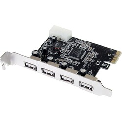 StarTech.com 4 Independent Port PCIe USB 2.0 Adapter Card