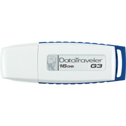 Kingston DataTraveler G3 DTIG3/16GBZ 16 GB USB 2.0 Flash Drive - Whit