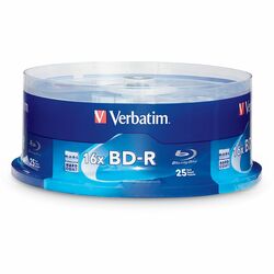 Verbatim 97457 Blu-ray Recordable Media - BD-R - 6x - 25 GB - 25 Pack