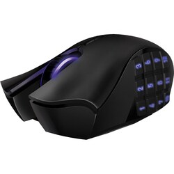 Razer Naga Epic Mouse - Laser - Wireless - Radio Frequency - Black - 