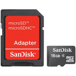SanDisk SDSDQM016GB35A 16 GB MicroSD High Capacity (microSDHC) - 1 Ca