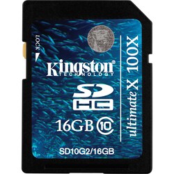Kingston Ultimate X SD10G2/16GB 16 GB Secure Digital High Capacity (S