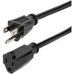 StarTech.com 10 ft 14 AWG Power Cord Extension - NEMA 5-15R to NEMA 5