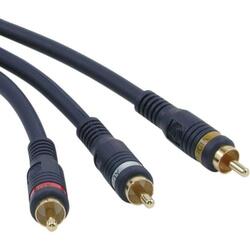 Cables To Go Velocity Audio/Video Interconnect Cable - 12ft - 3 x RCA, 3 x RCA - Cable - Blue