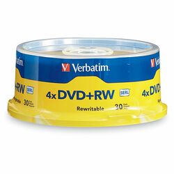 Verbatim DVD+RW Media 30-Pack