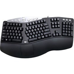 Adesso PCK-208B Tru-form Media Contoured Ergonomic Keyboard