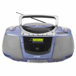 Coby MP-CD450 Portable CD/ Radio/ Stereo Cassette Player/ Recorder