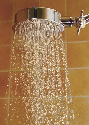 Luxury rain fall chrome showerhead