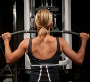 Using a home gym machine