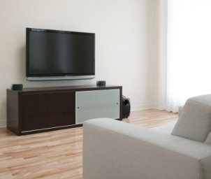 Wall-mounted television