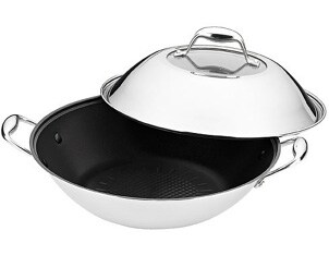 Stainless steel wok