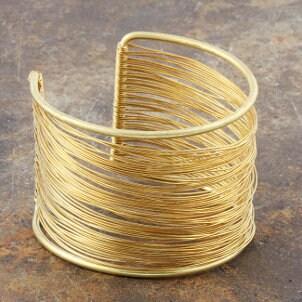 Gold cuff bracelet