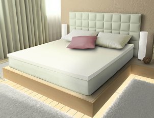 Memory foam mattress topper