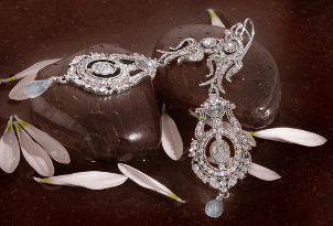 Silver earrings