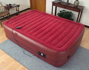 Red pillow top air mattress