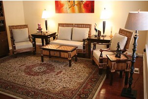 Well decorated living room