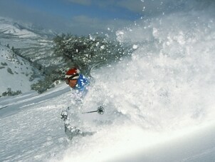 Downhill skiing