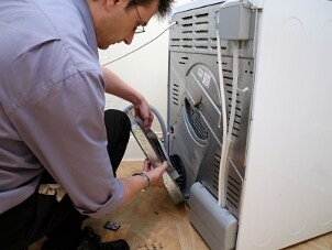 Replacing a gas clothes dryer