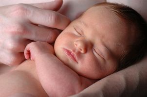 Sleeping newborn baby