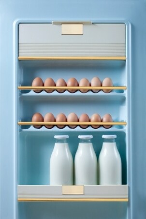 Inside refrigerator door