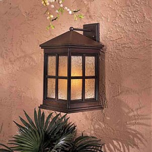 Lantern-style sconce light fixture