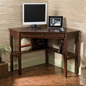 Home office furniture in an attractive dark finish